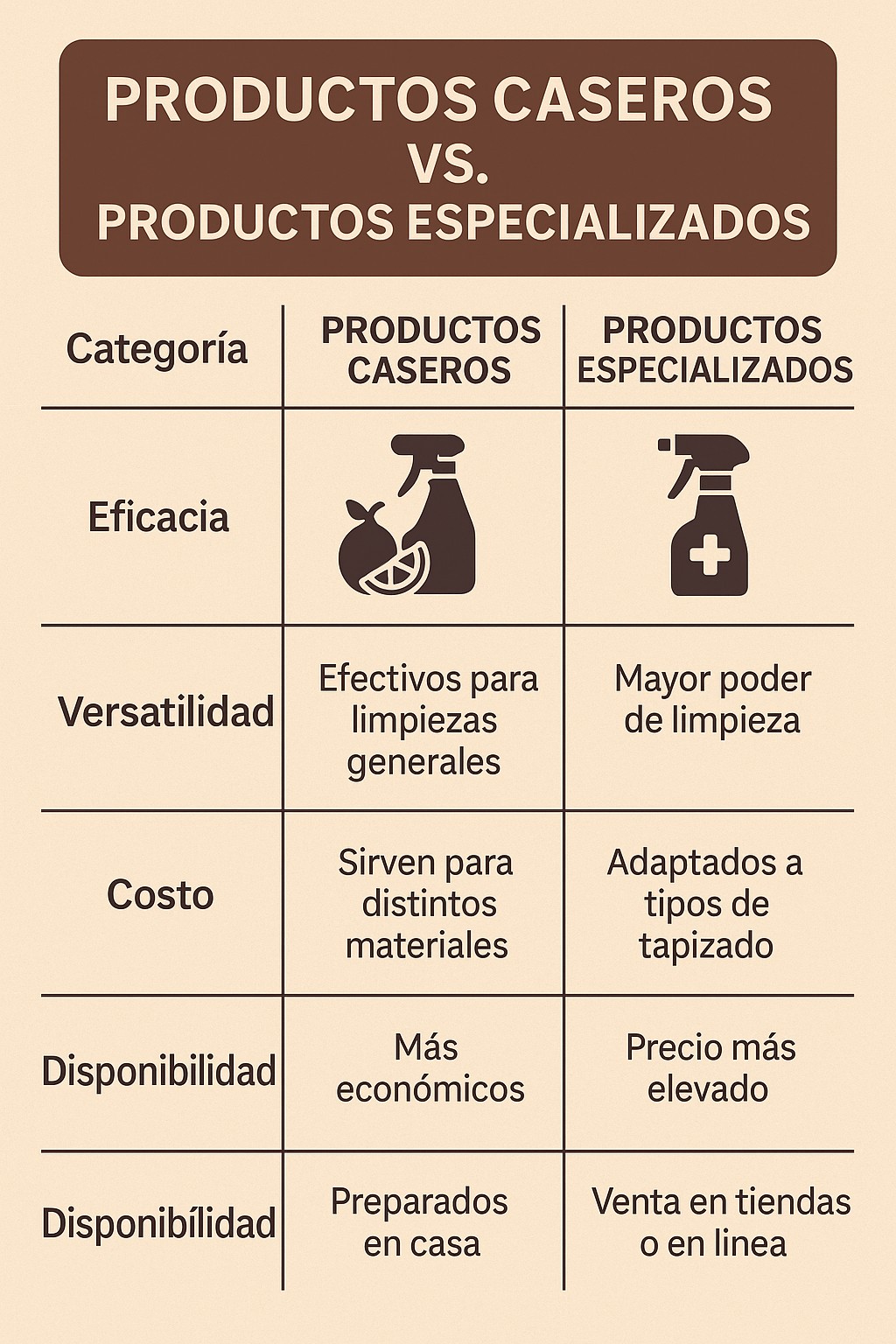 Productos de limpieza para sillas de oficina