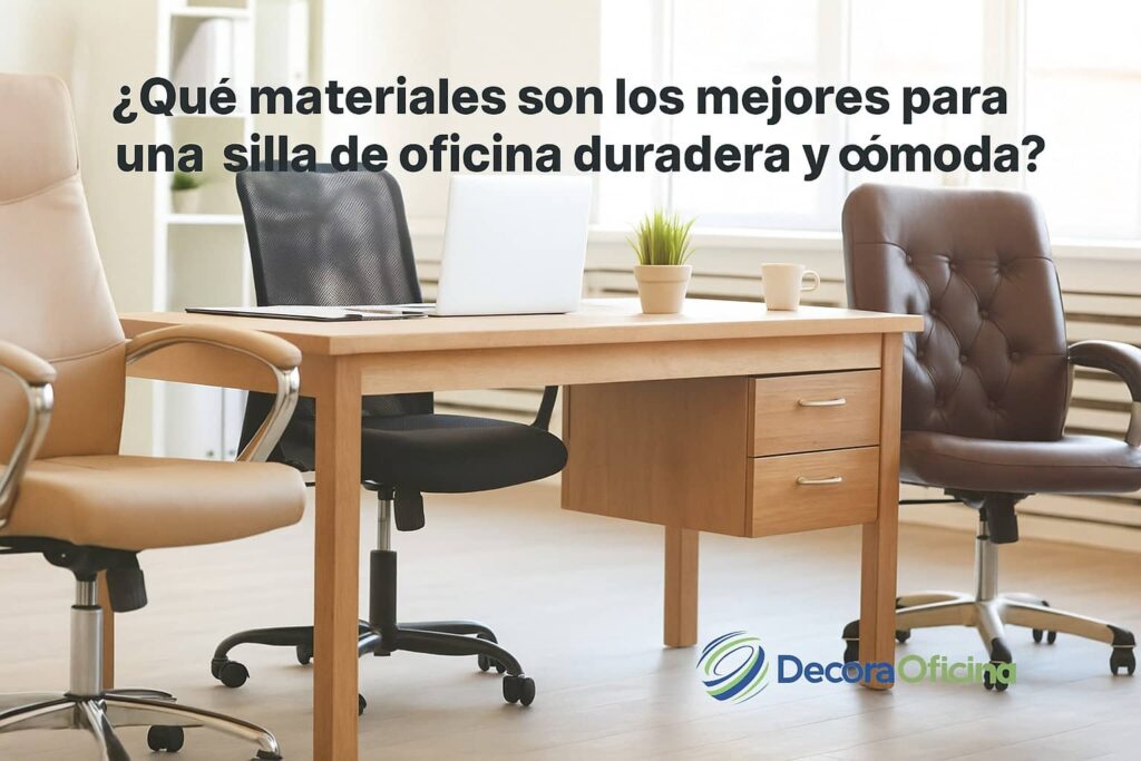 materiales para sillas de oficina