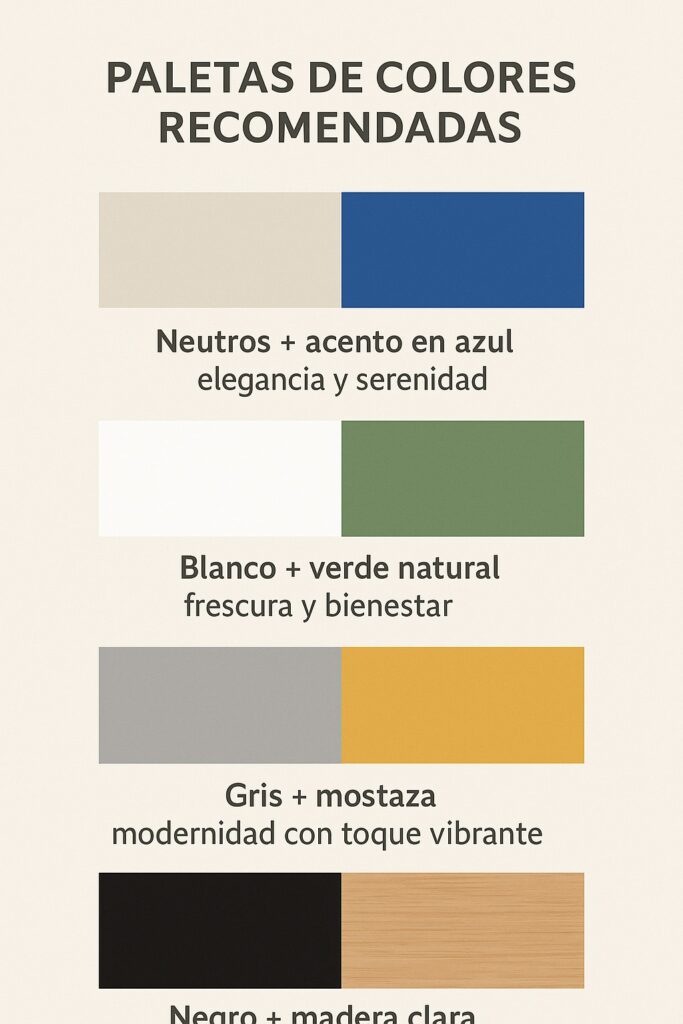Paleta de colores recomendada