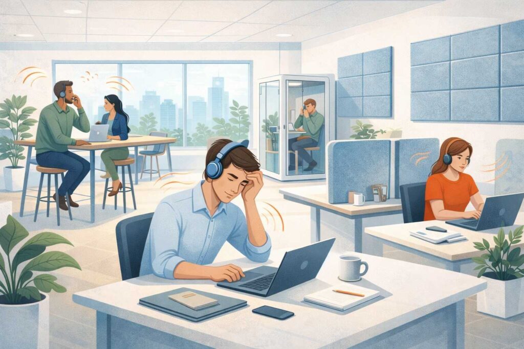 Fuentes de ruido en la oficina